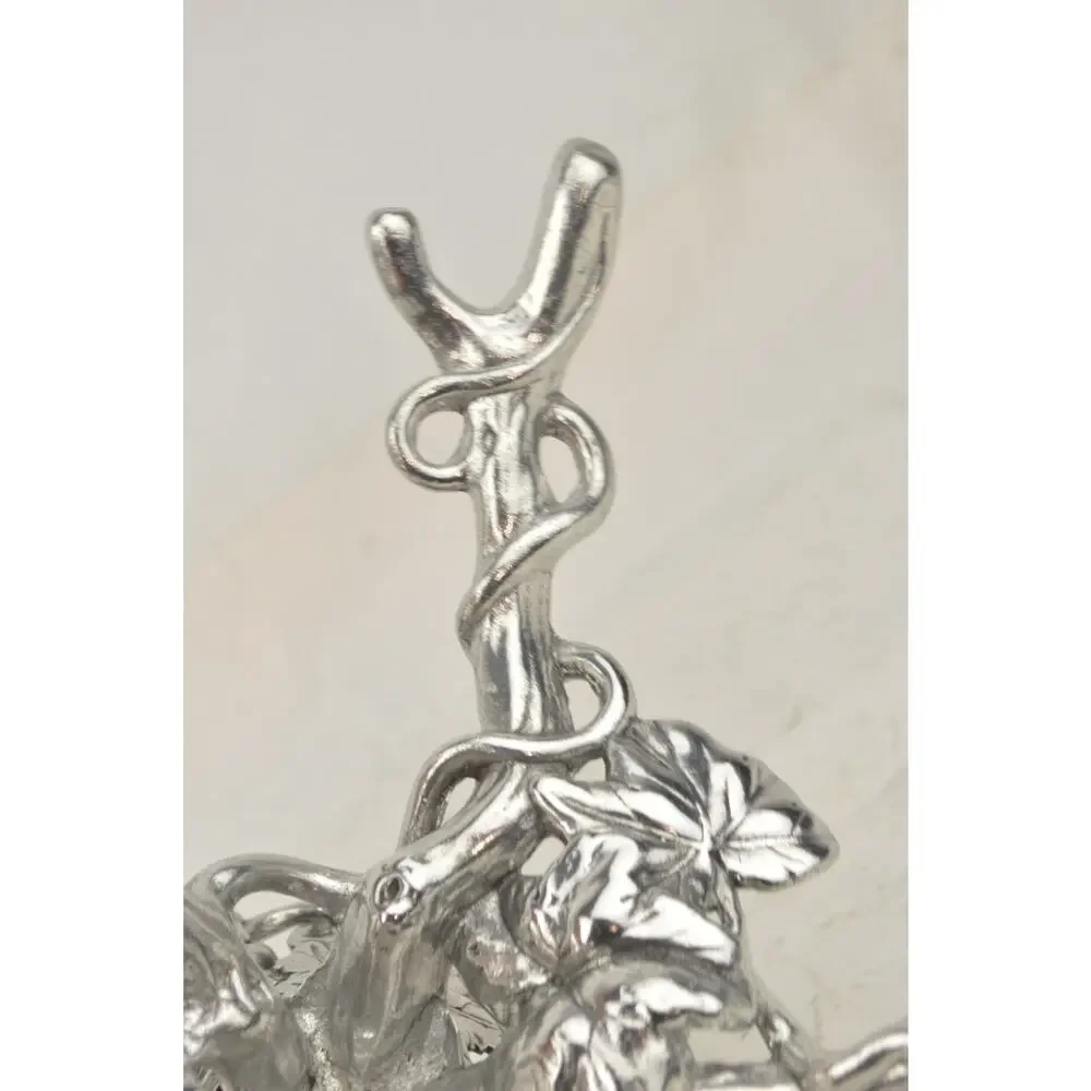 Vintage Arthur Court Aluminum Grape Grapevine Bowl Holder Stand Replacement